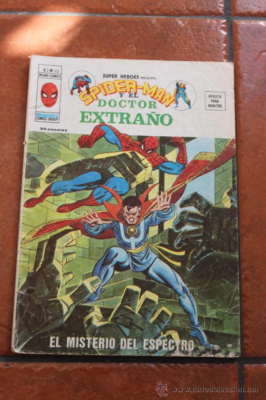 C&oacute;mics: SUPER HEROES N&ordm; 63 SPIDERMAN Y EL DOCTOR EXTRA&Ntilde;O V 2  EDICIONES VERTICE - Foto 1