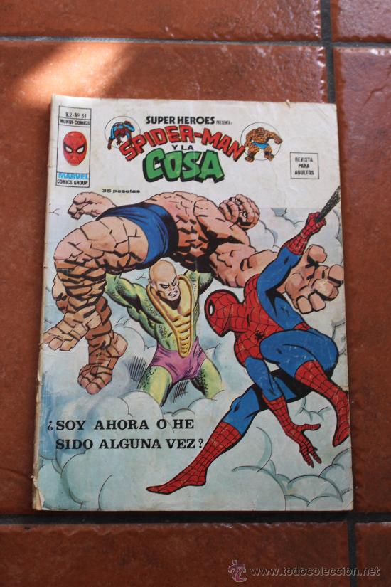 C&oacute;mics: SUPER HEROES N&ordm; 61 SPIDERMAN Y LA COSA V 2 EDIC. VERTICE - Foto 1
