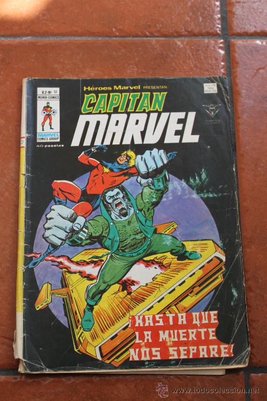 C&oacute;mics: HEROES MARVEL CAPITAN MARVEL V 2 N&ordm; 51  MUNDI COMICS  VERTICE - Foto 1