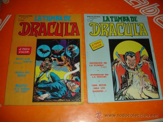C&oacute;mics: LOTE 2 COMICS LA TUMBA DE DRACULA N&ordm; 6 y 7 . EDICIONES VERTICE . - Foto 1