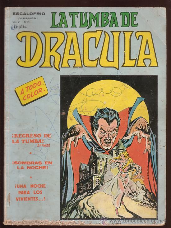 C&oacute;mics: COMIC &bull; LA TUMBA DE DR&Aacute;CULA V2 N&ordm;7 (Vertice) 50 pag - Foto 1
