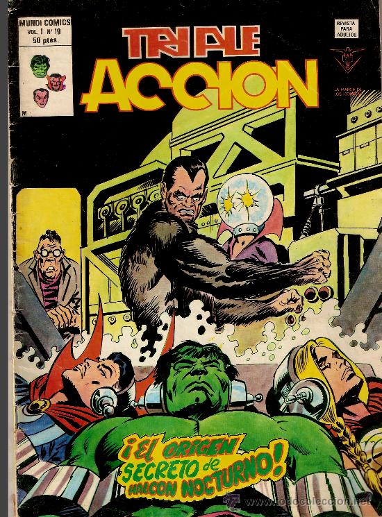 C&oacute;mics: TRIPLE ACCION.VOL 1N&ordm;19 - Foto 1