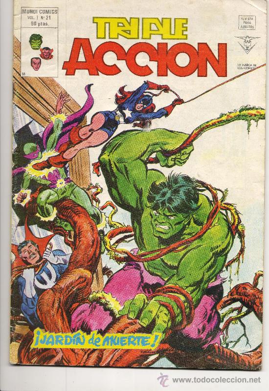 C&oacute;mics: TRIPE ACCION  EDICIONES VERTICE VOLUNEN 1 N&ordf; 21 ENVIO GRATIS - Foto 1