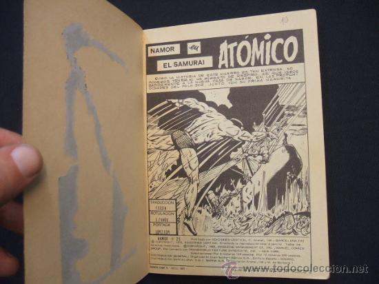 C&oacute;mics: NAMOR - EL SAMURAI ATOMICO - VOLUMEN 1 - NUMERO 26 - VERTICE - - Foto 2