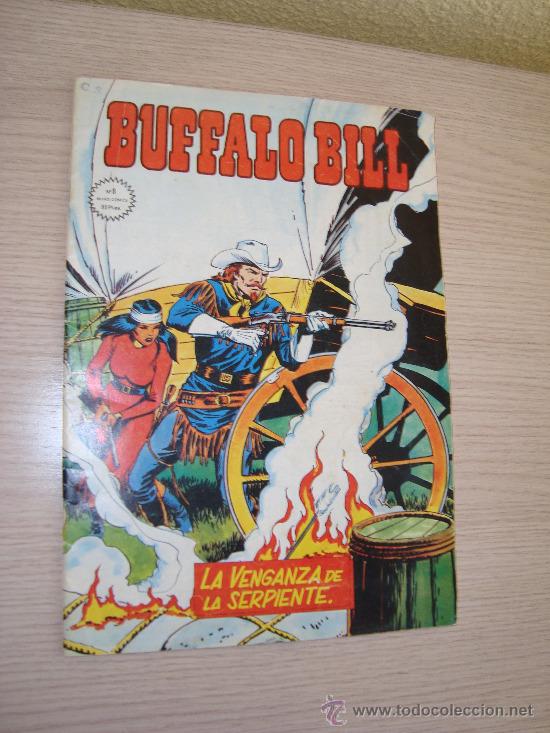 C&oacute;mics: COMIC BUFFALO BILL LA VENGANZA DE LA SERPIENTE EDITORIAL VERTICE N&ordm; 8 A&Ntilde;O 1981 - Foto 1