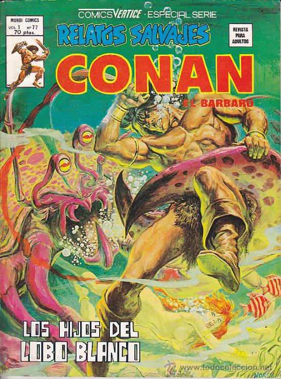 C&oacute;mics: COMIC RELATOS SALVAJES CONAN VOL.1 N&ordm; 77 - Foto 1