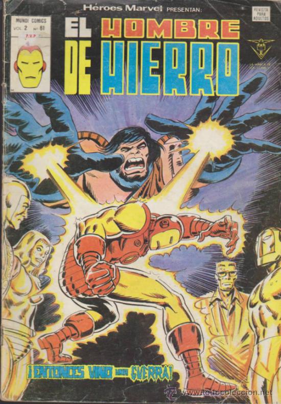 C&oacute;mics: H&eacute;roes Marvel v. 2 n&ordm;  61. El Hombre de Hierro. - Foto 1