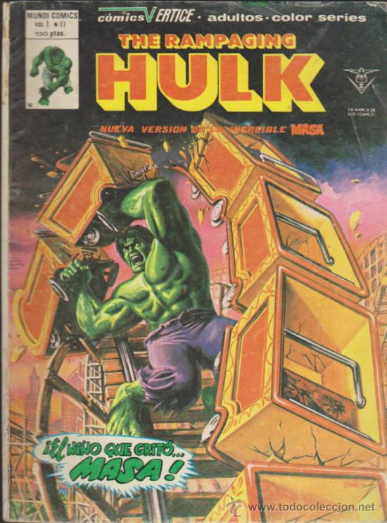 C&oacute;mics: The Rampaging Hulk. vol.1 n&ordm; 11.V&eacute;rtice. - Foto 1