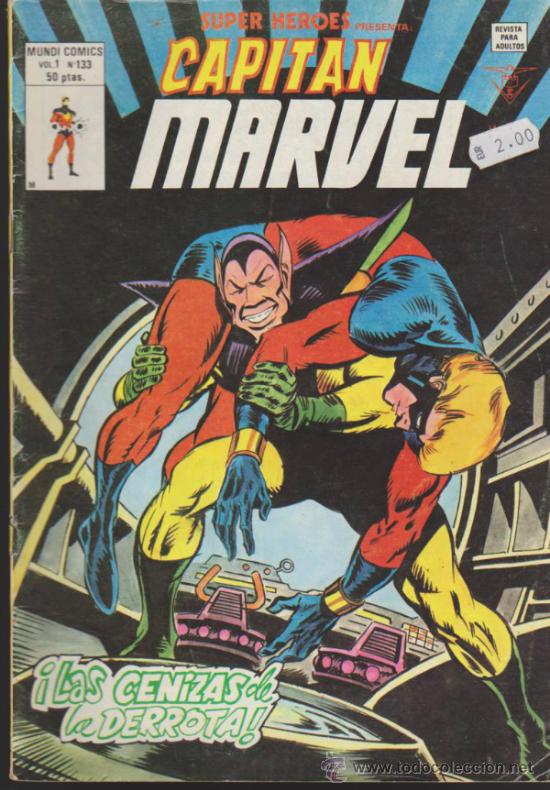C&oacute;mics: Super H&eacute;roes v.1 n&ordm;  133. Capit&aacute;n Marvel. - Foto 1