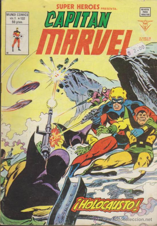 C&oacute;mics: Super H&eacute;roes v.1 n&ordm;  132. Capit&aacute;n Marvel. - Foto 1