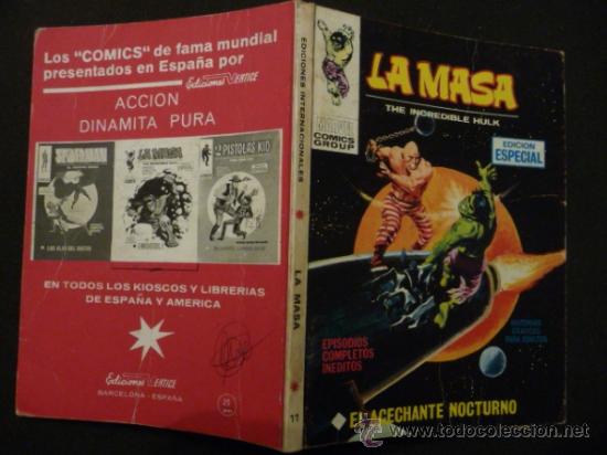C&oacute;mics: LA MASA. N&ordm; 11. V&Eacute;RTICE. TACO. 25 PTAS - Foto 2