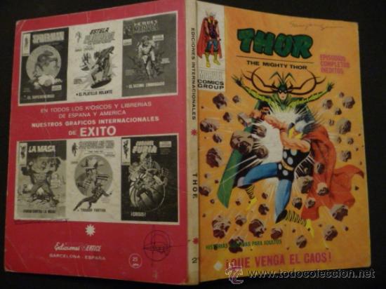 C&oacute;mics: THOR. N&ordm; 21. V&Eacute;RTICE. TACO. 25 PTAS - Foto 2