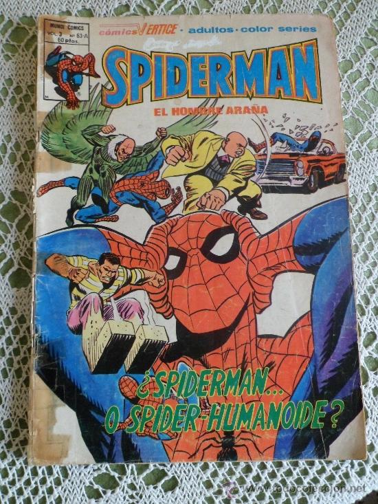C&oacute;mics: SPIDERMAN V 3 N&ordm; 63 A , VERTICE, &iquest;SPIDERMAN O SPIDER-HUMANOIDE? - Foto 1