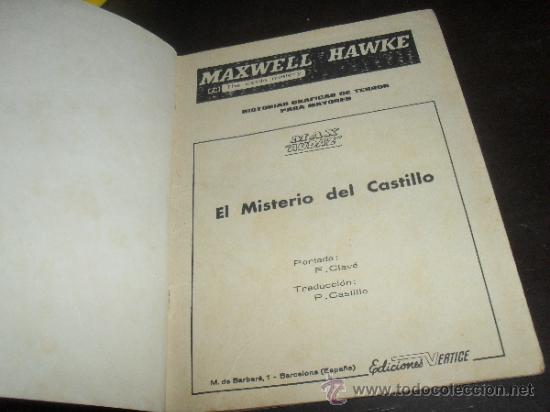 C&oacute;mics: MAX AUDAZ N&ordm; 7. EL MISTERIO DEL CASTILLO. EDICIONES VERTICE. - Foto 2