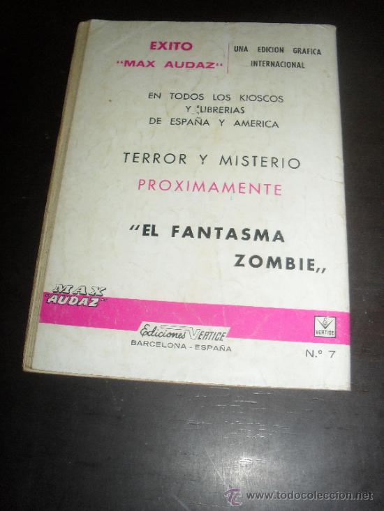 C&oacute;mics: MAX AUDAZ N&ordm; 7. EL MISTERIO DEL CASTILLO. EDICIONES VERTICE. - Foto 4