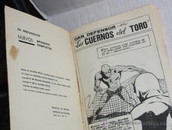 C&oacute;mics: DAN DEFENSOR (DAREDEVIL)  N&ordm; 33 (VERTICE TACO): LOS CUERNOS DEL TORO - Foto 3
