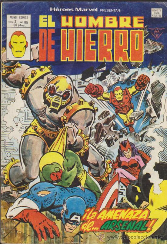 C&oacute;mics: El Hombre de Hierro. vol. 2 n&ordm;  65. V&eacute;rtice. - Foto 1