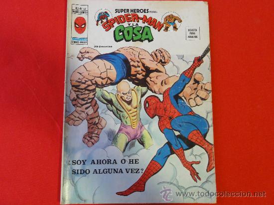 C&oacute;mics: SUPER HEROES PRESENTA. VOL. 2. N&ordm; 61. SPIDERMAN Y LA COSA. EDITORIAL V&Eacute;RTICE - Foto 1