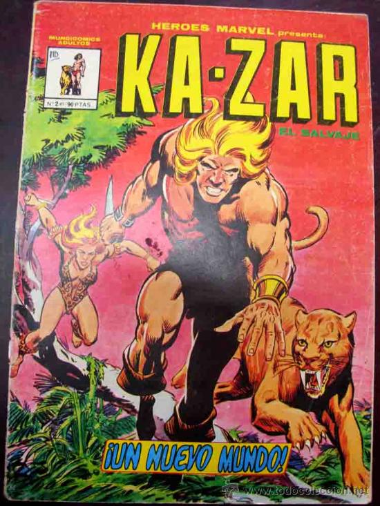 C&oacute;mics: HEROES MARVEL PRESENTA:  KA-ZAR. N&ordm; 2. (MUNDI COMICS. (C/A4) - Foto 1