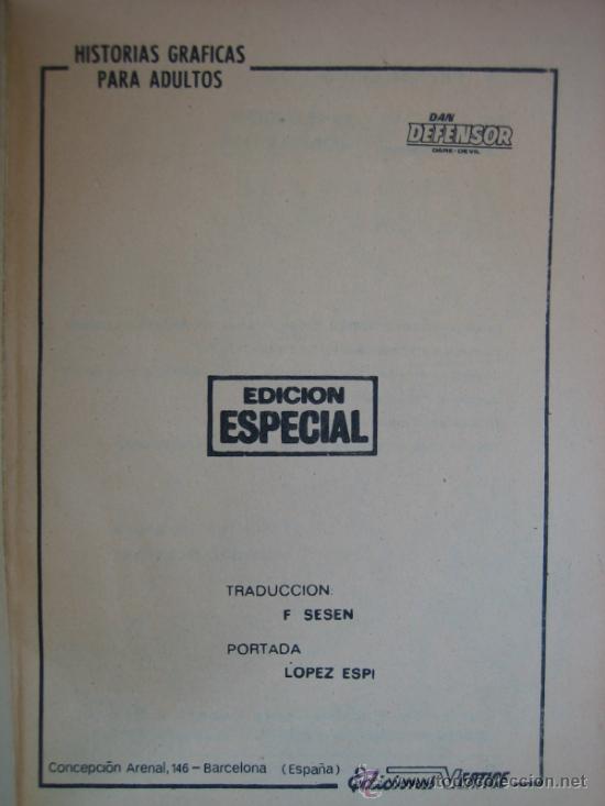 C&oacute;mics: Comics Dan Defensor. Edicion Especial. La ultima Jugada. Ed Vertice 1971 - Foto 3