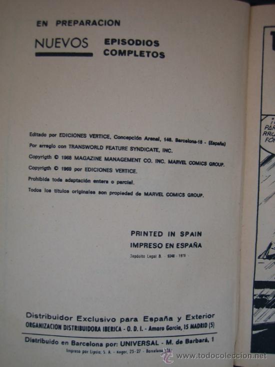 C&oacute;mics: Comics Dan Defensor. Edicion Especial. La ultima Jugada. Ed Vertice 1971 - Foto 4