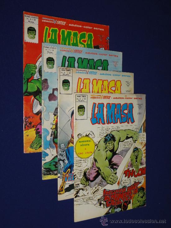C&oacute;mics: LOTE DE 4 N&Uacute;MEROS LA MASA VOL. 3 - VERTICE - Foto 1