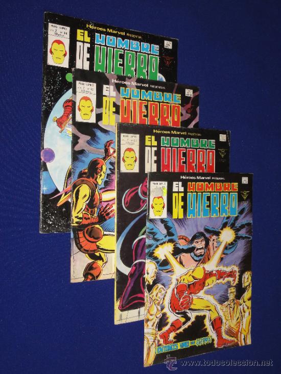 C&oacute;mics: LOTE DE 4 N&Uacute;MEROS EL HOMBRE DE HIERRO VOL. 2 - VERTICE - Foto 1