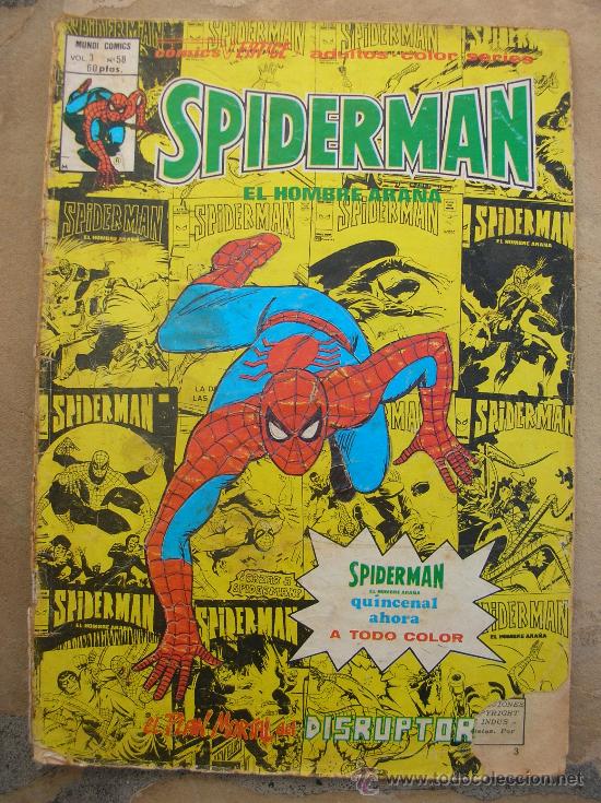 C&oacute;mics: SPIDERMAN V 3 N&ordm; 58: EL PLAN MORTAL DEL DISRUPTOR - Foto 1