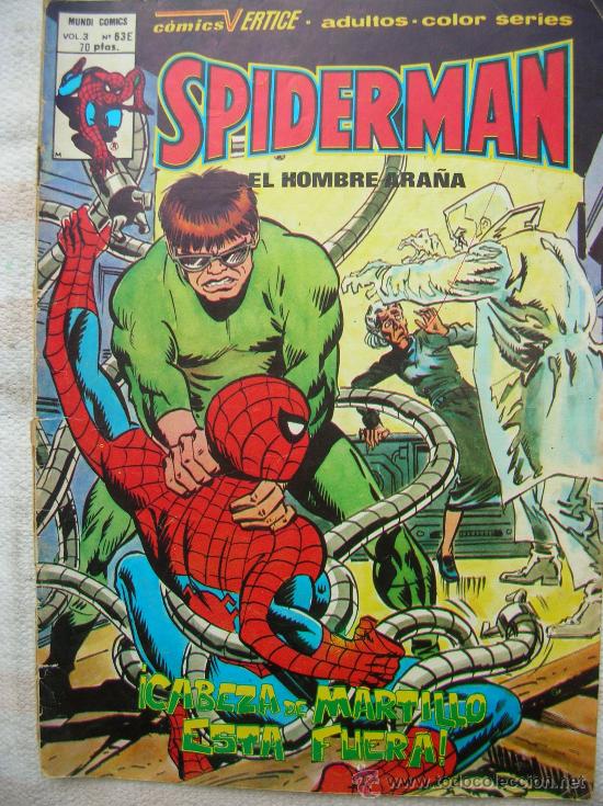 C&oacute;mics: SPIDERMAN V 3 NUM. 63 E : &rdquo; CABEZA DE MARTILLO ESTA FUERA &rdquo; - Foto 1