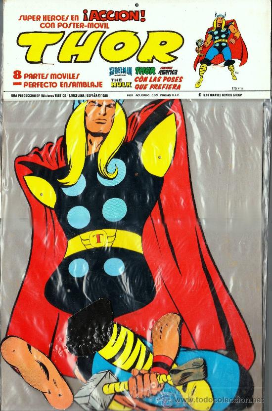 C&oacute;mics: P&Oacute;STER M&Oacute;VIL: THOR, V&eacute;rtice, 1980 - Foto 1
