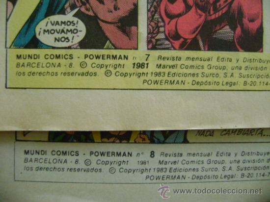 C&oacute;mics: Mundi comics Power man n&uacute;meros 7 y 8, 1981 - Foto 2