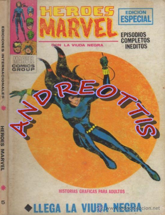 C&oacute;mics: HEROES MARVEL, V.1 N. 5 LLEGA LA VIUDA NEGRA - Foto 1
