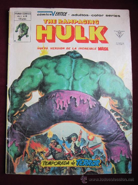 C&oacute;mics: The Rampaging Hulk. N&ordm; 14. Nueva versi&oacute;n de  La Masa. Vertice. - Foto 1