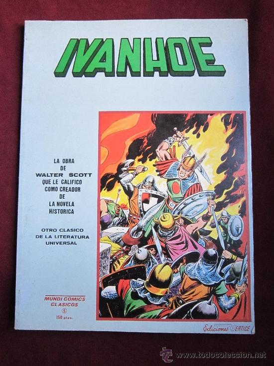 C&oacute;mics: IVANHOE. Walter Scott. MUNDI COMICS CLASICOS N&ordm; 5. VERTICE - 1981 - - Foto 1