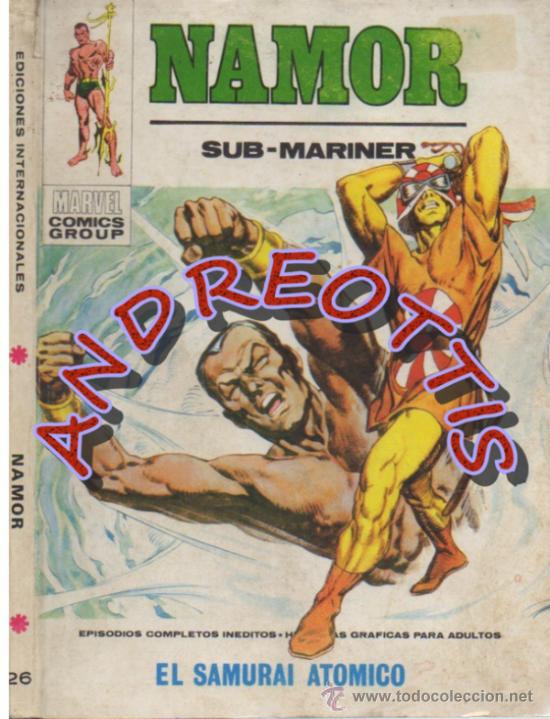 C&oacute;mics: NAMOR (SUB-MARINER) EDITORIAL VERTICE, V.1 TACO , N. 26, EL SAMURAI ATOMICO - Foto 1