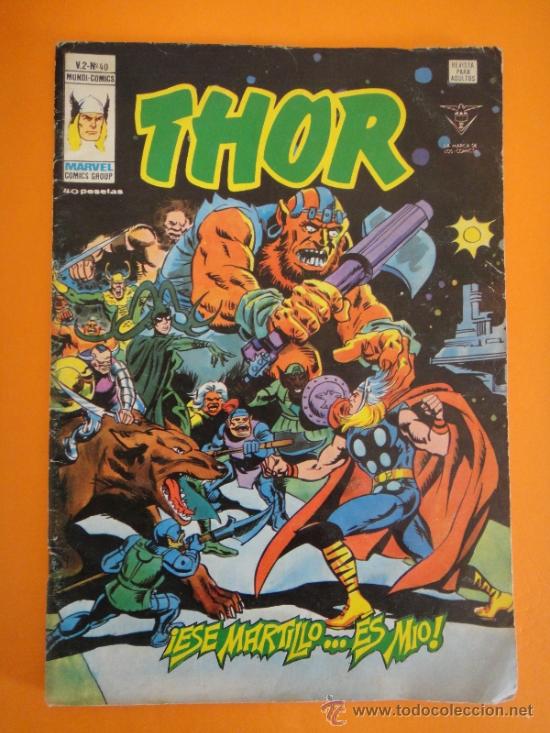 C&oacute;mics: THOR. V.2. N&ordm; 40 . ESE MARTILLO ES MIO . VERTICE 1979 . - Foto 1