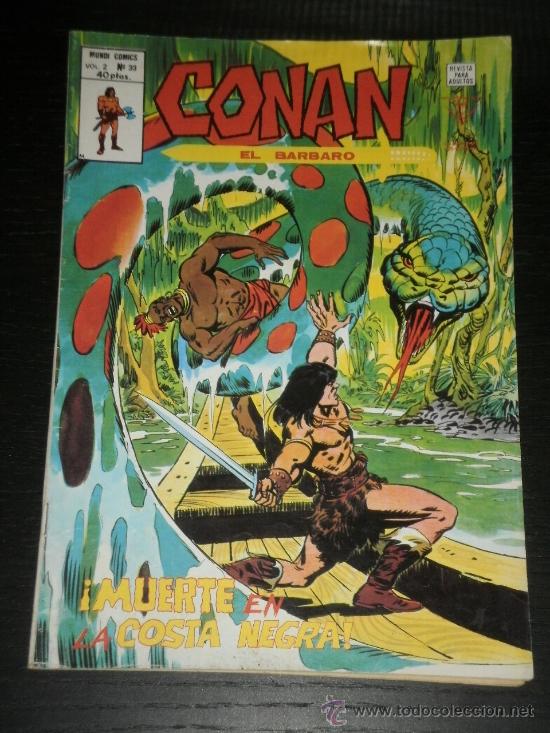 C&oacute;mics: CONAN EL BARBARO VOL 2 N&ordm; 33 MUNDI COMICS MARVEL - EDICIONES VERTICE - Foto 1