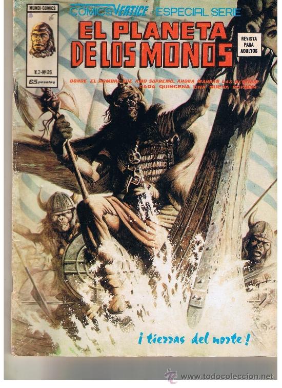 C&oacute;mics: EL PLANETA DE LOS MONOS. VOLUMEN 2. NUMERO 26. VERTICE.(C/A4) - Foto 1