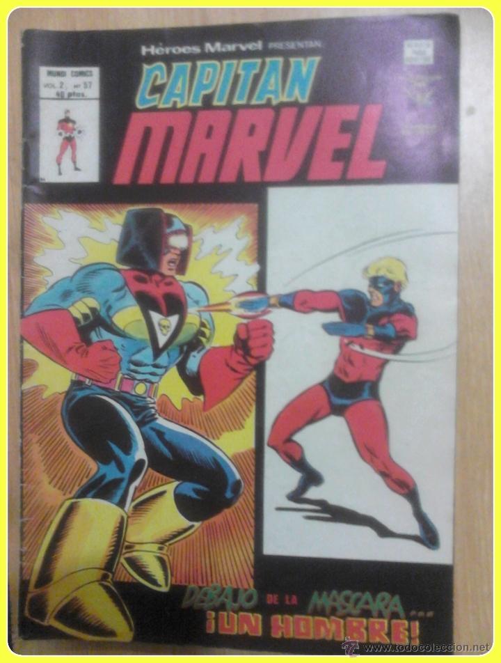C&oacute;mics: Capit&aacute;n Marvel v 2 n&uacute;mero 57. V&eacute;rtice, 1979 - Foto 1