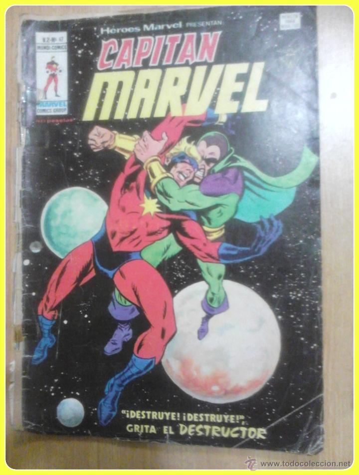 C&oacute;mics: Capit&aacute;n Marvel v 2 n&uacute;mero 47, V&eacute;rtice, 1978? - Foto 1