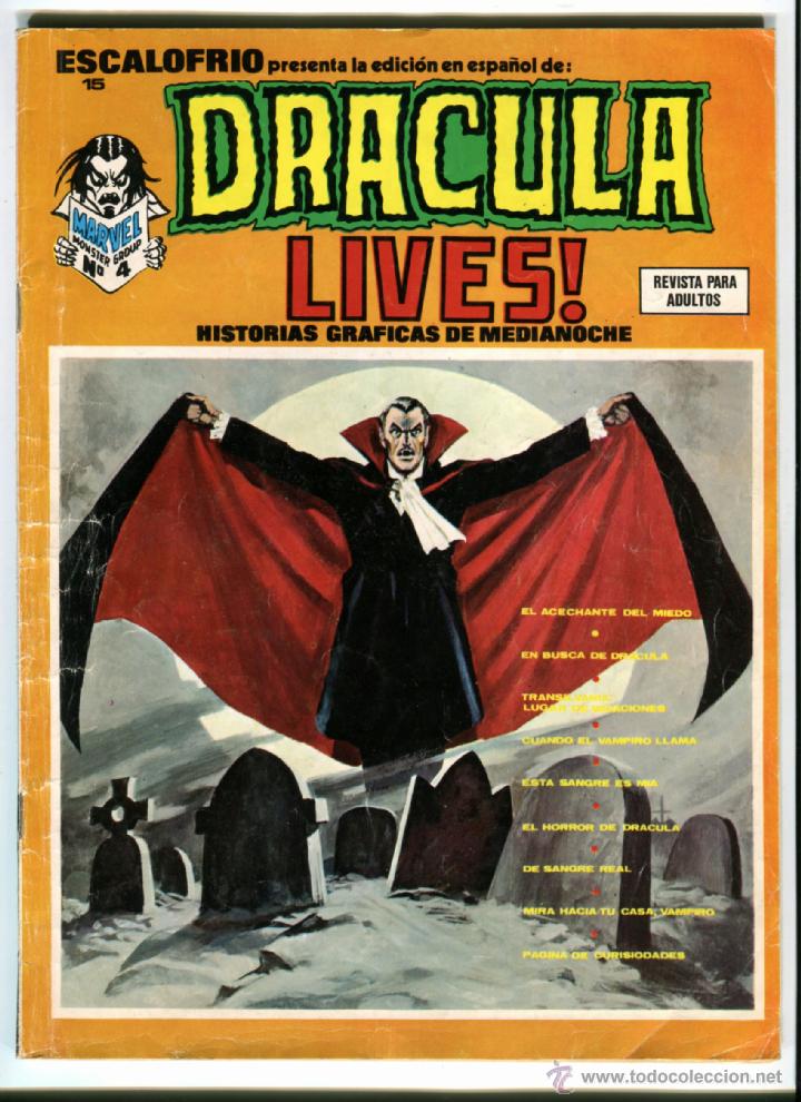 C&oacute;mics: DRACULA LIVES N&ordm; 15 A&Ntilde;O 1974 - Foto 1