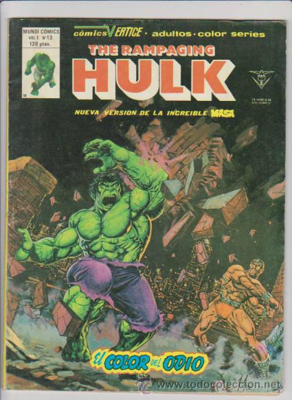 C&oacute;mics: HULK - V 1 - N&ordm; 13 - EDICIONES VERTICE 130 PTS - Foto 1
