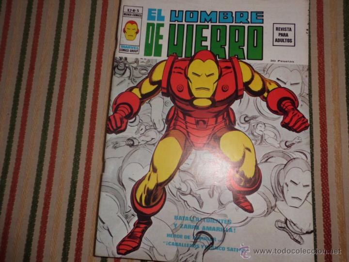 C&oacute;mics: EL HOMBRE DE HIERRO V 2 COLECCION COMPLETA 5 NUMEROS VERTICE - Foto 1