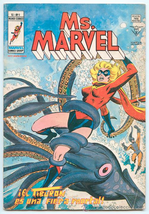 C&oacute;mics: MS. MARVEL - V.1 - N&ordm; 8 - MUNDI-COMICS - ED. VERTICE - 1979 - Foto 1