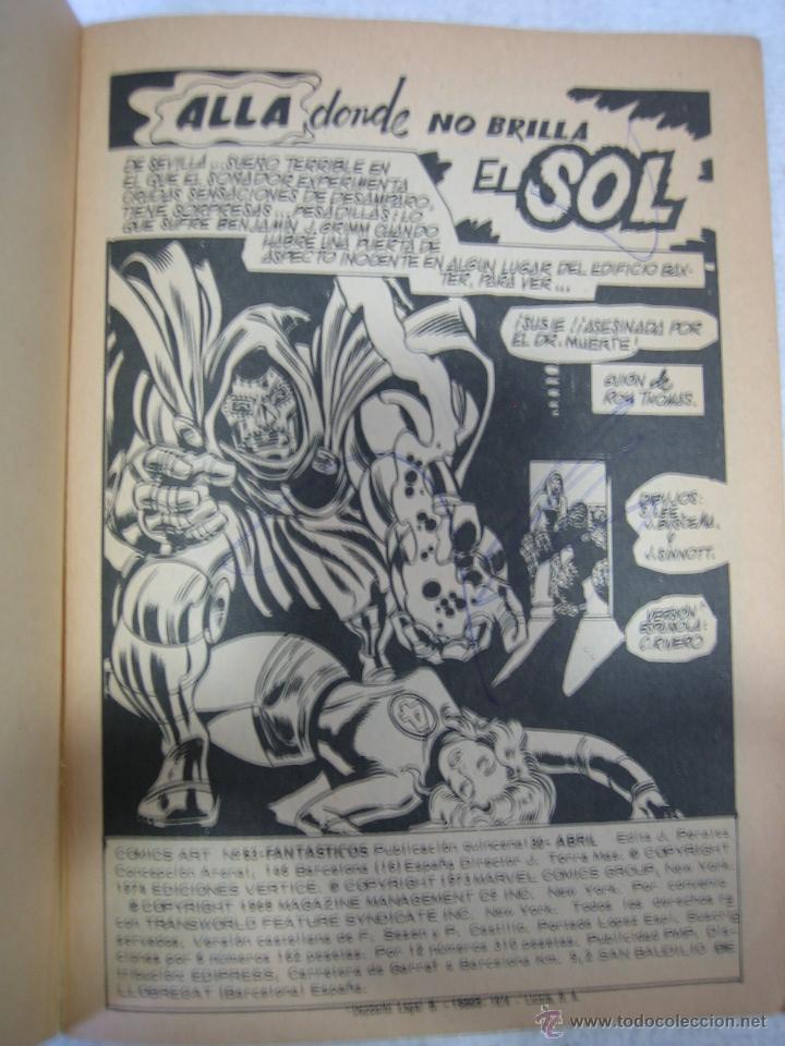 C&oacute;mics: Los 4 fant&aacute;sticos. ED Marvel 1974. N 63 - Foto 2
