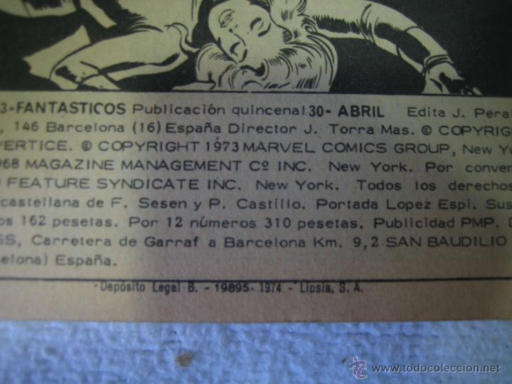 C&oacute;mics: Los 4 fant&aacute;sticos. ED Marvel 1974. N 63 - Foto 3