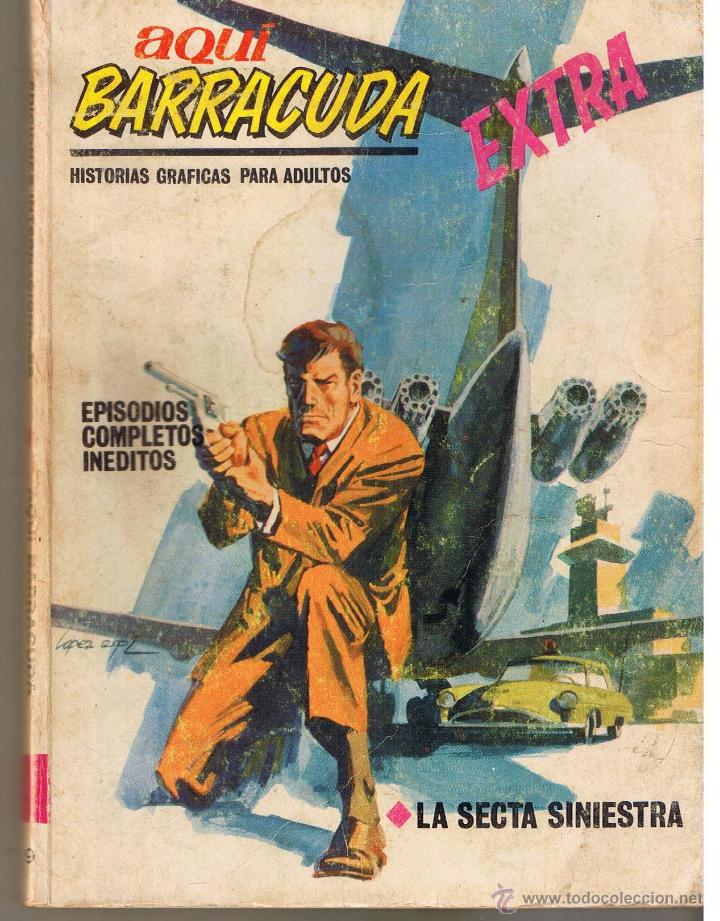 C&oacute;mics: AQUI, BARRACUDA. N&ordm; 9. LA SECTA SINIESTRA. EDICIONES VERTICE 1968. C/A13 - Foto 1