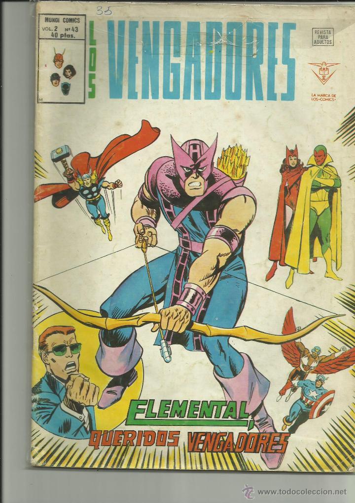 C&oacute;mics: LOS VENGADORES VOL.2 NUMERO 43 - Foto 1