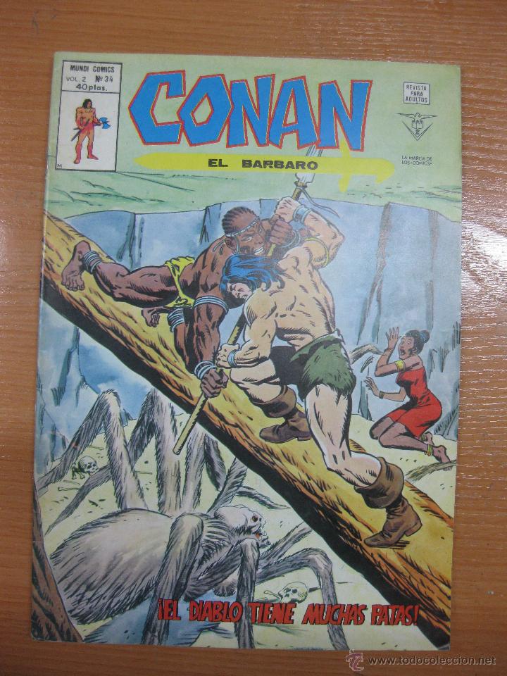 C&oacute;mics: CONAN EL BARBARO. MUNDI COMICS VOL 2.- N&ordm; 34 - Foto 1