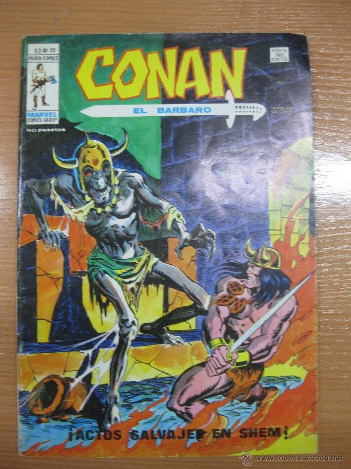 C&oacute;mics: CONAN EL BARBARO. MUNDI COMICS VOL 2.- N&ordm; 28 - Foto 1